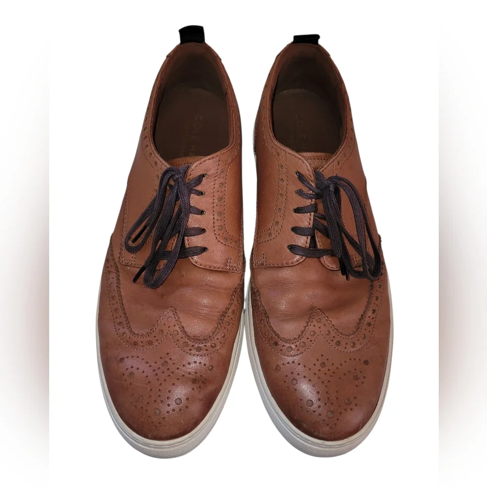 COLE HAAN Size 12 M Grand Winslow Wingtip Oxford Sneakers Shoes C35600 Mens - Picture 1 of 12